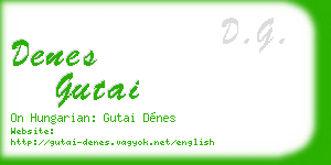 denes gutai business card